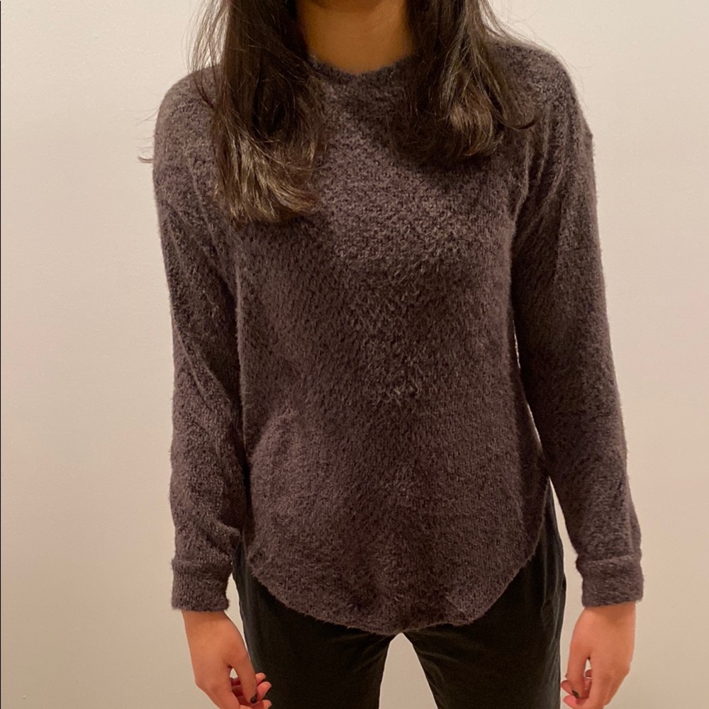 Chic Charcoal Knit Top
